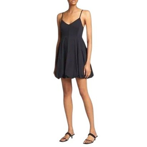 Rebecca Taylor Midnight Navy Bubble Hem Mini Dress Cocktail Party Size 12 Nwt